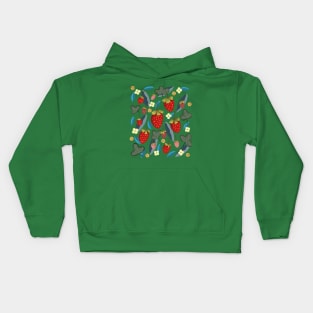 sweet strawberries Kids Hoodie